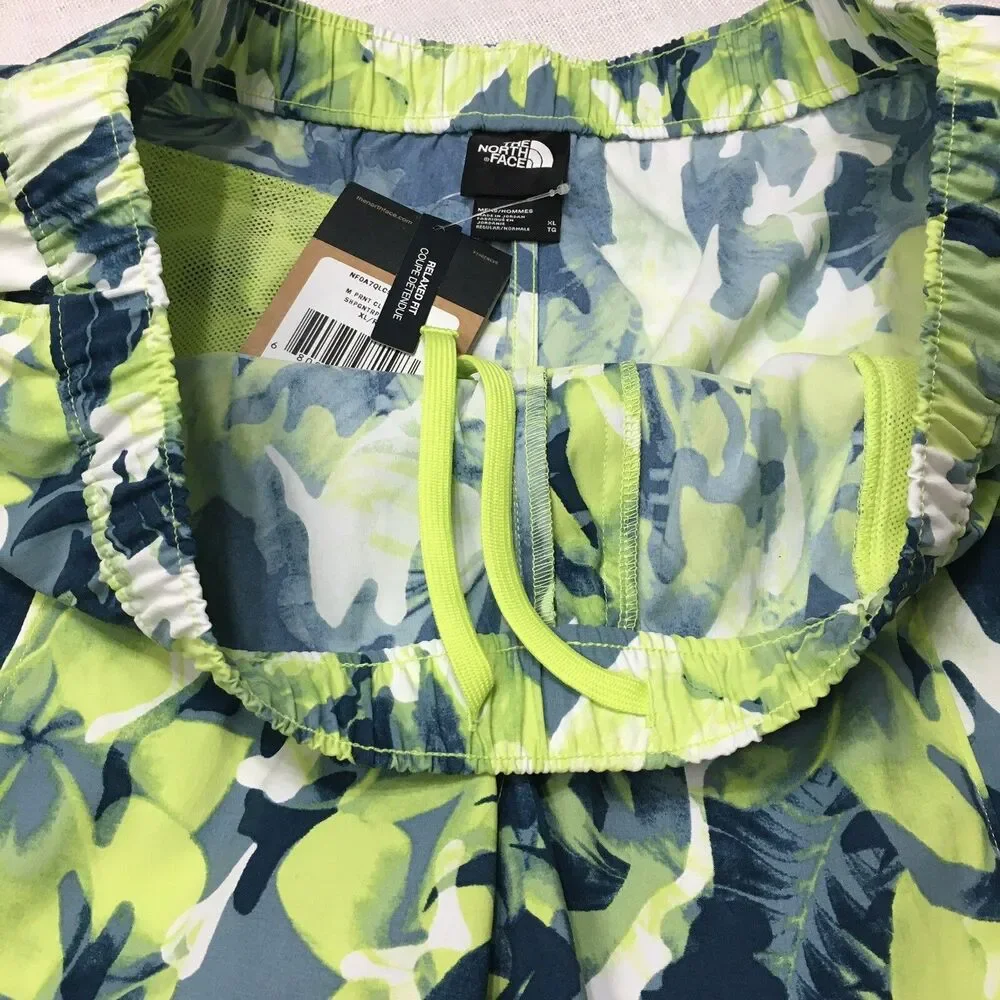 The North Face Shorts Men XL Class V Green Camo Print Fishing Hiking Gorpcore